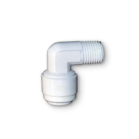 Quickverschluss, Winkel  6,4mm (3/8" Schlauch x 1/4" AG)