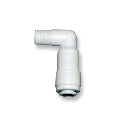 Quickverschl., Winkel 6,4mm (1/8"AG x1/4"Schlauch) m. Rückschlagventil
