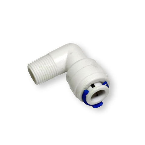 Quick release, angle 6.4mm (1/8" AG x 1/4" hose)