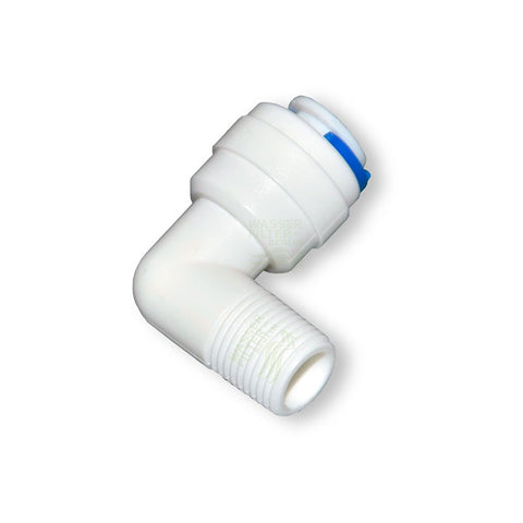 Quickverschluss, Winkel  6,4mm (1/8" AG x 1/4" Schlauch)