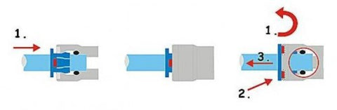 Quickverschluss, gerade (3/8"AG x 3/8" Schlauch)