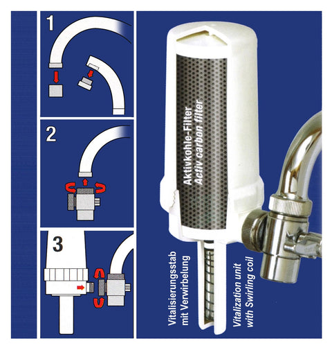 "EWO" water filter Vital for connection to the tap