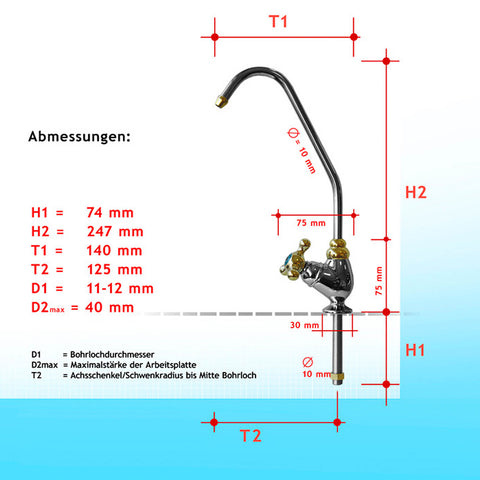 Wasserhahn mit Keramikventil (G)