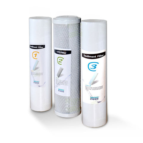 3er Filterset Umkehrosmose Folie PP5+CTO+PP1